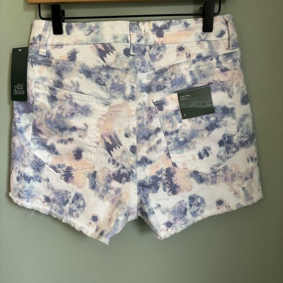 Tie Dye Pastel Cutoff Denim Shorts NWT - Picture 3 of 4